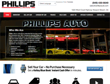 Tablet Screenshot of phillipsauto.com